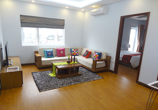 Brand new serviced apartment with unique design, large yard and gym 