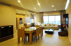 Fully furnished apartment for rent in high floor of Golden Westlake 